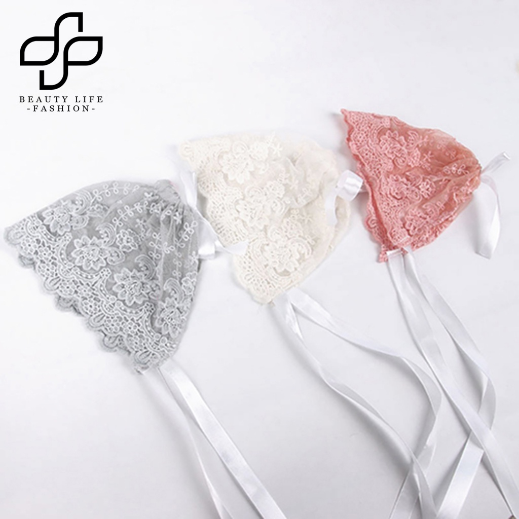 Nón Cotton Phối Ren Xinh Xắn Dành Cho Bé Trai Và Bé Gái