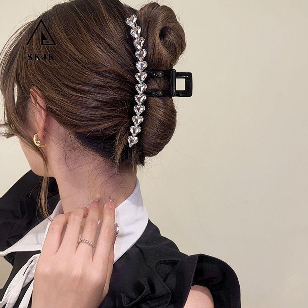 Kẹp Tóc Dài Hình Trái Tim Cá Mập Thanh Lịch Đơn Giản Cho Nữ