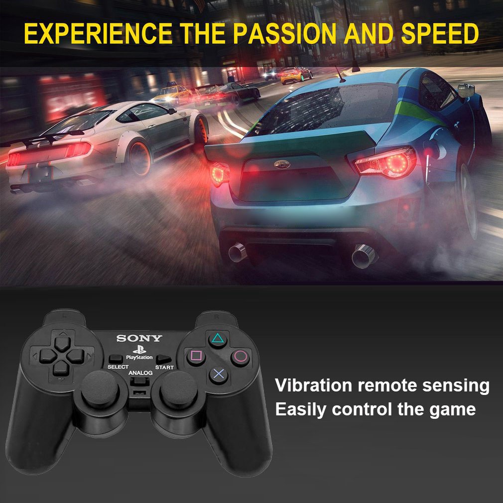 Gamepad Controller Wireless 2 Console Joystick Double Vibration Shock Usb Pc Computer Game Joypad For Ps2 [Q/10]