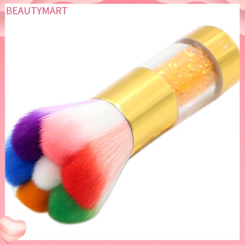 Cọ Phủi Bụi Móng Tay Tay Tay Cầm Đính Đá Với Lông Cọ Mềm Mại Tiện Dụng