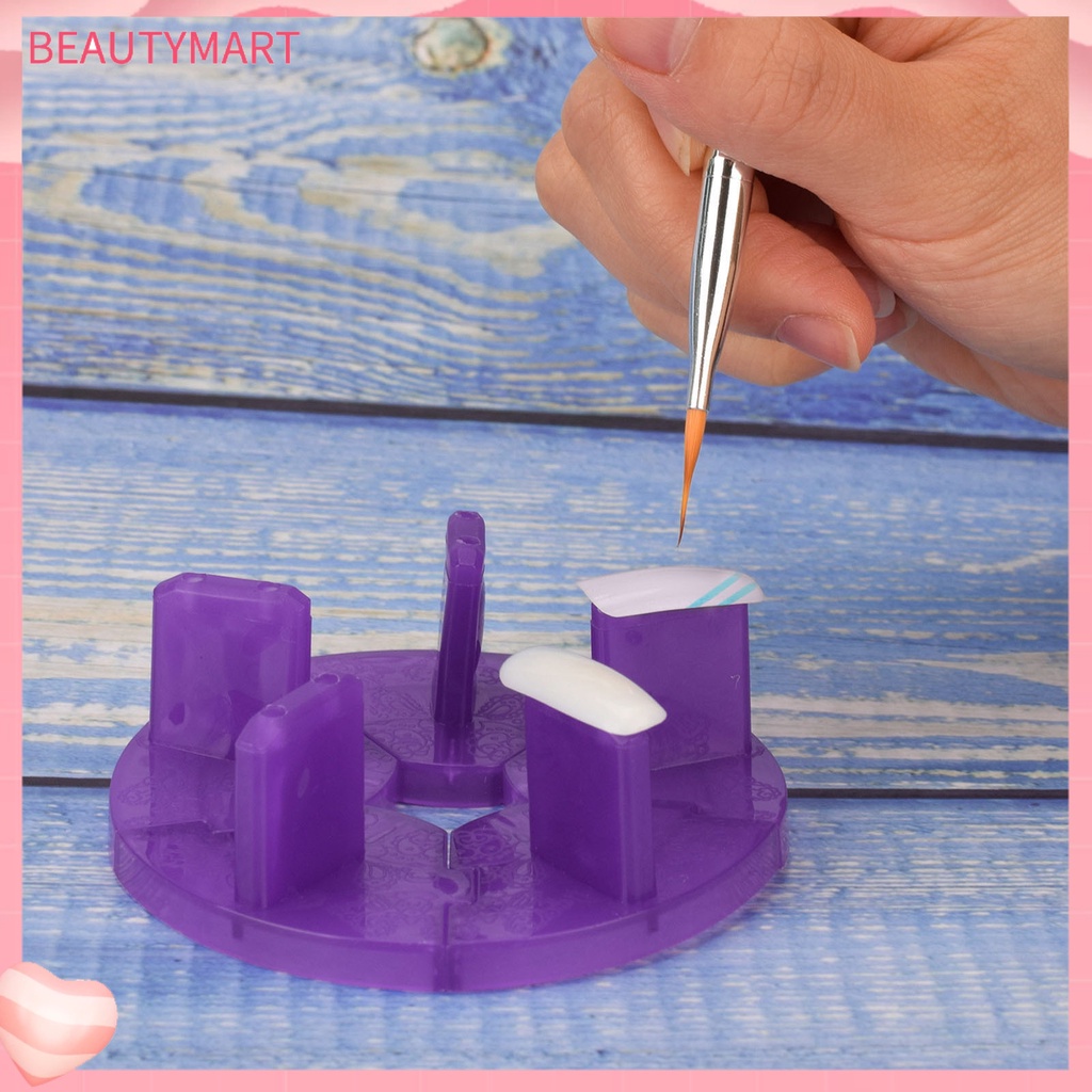 1 Bộ Giá Đỡ Trưng Bày Móng Tay Giả Bằng Nhựa Có Thể Tháo Rời Và Tái Sử Dụng