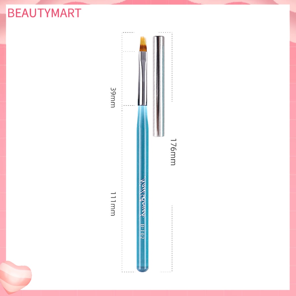 1 Bộ Cọ Vẽ Móng Tay Bằng Nhựa Lông Mềm Siêu Nhẹ Chống Chảy Xệ Có Thể Tái Sử Dụng