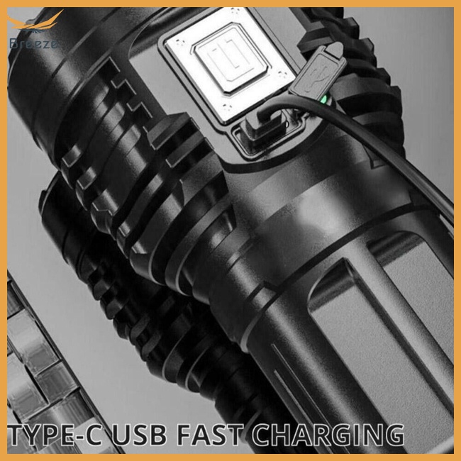 Đèn Pin Cầm Tay 8led 12000lm Sạc Usb Tiện Dụng