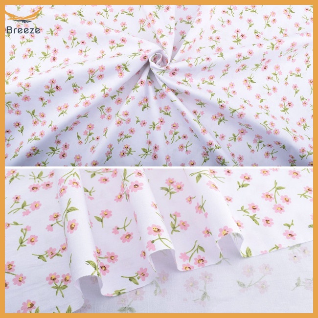 Set 8 Tấm Vải Cotton Nguyên Chất Họa Tiết Hoa Dành Cho May Vá Thủ Công Diy