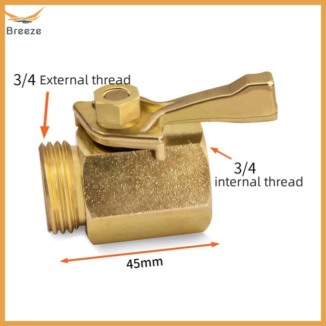 2 Van Điều Khiển Dòng Chảy Nước Bằng Đồng 3 / 4 "