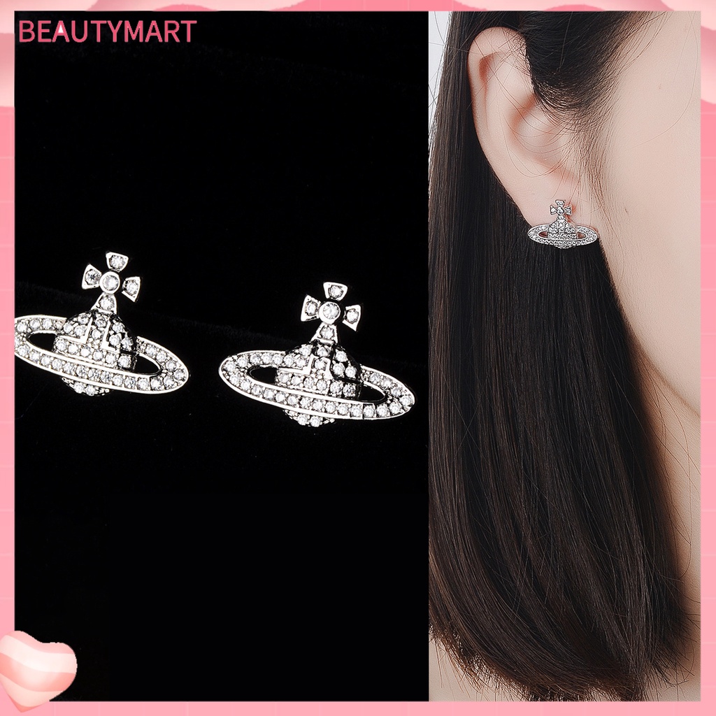 Set 2 Khuyên Tai Đính Đá Hình Hành Tinh Dễ Phối Đồ Thời Trang Dự Tiệc Cho Nữ