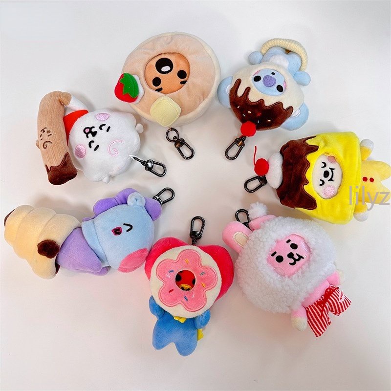 Móc Khóa Búp Bê Nhồi Bông BT21 Dễ Thương