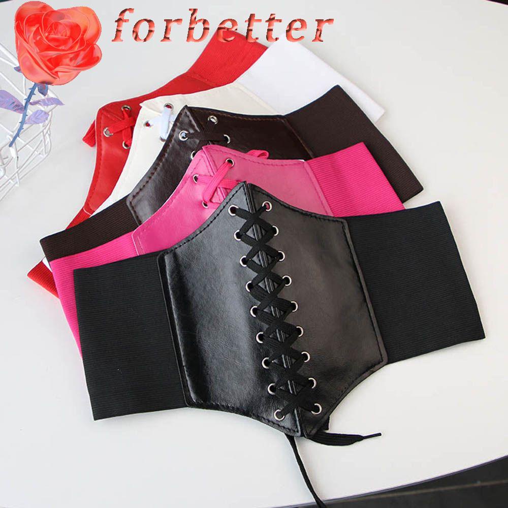 Thắt Lưng Da PU Bản Rộng Màu Đen Có Thể Điều Chỉnh Dùng Mặc Đầm / Dây Giày Cummerbunds