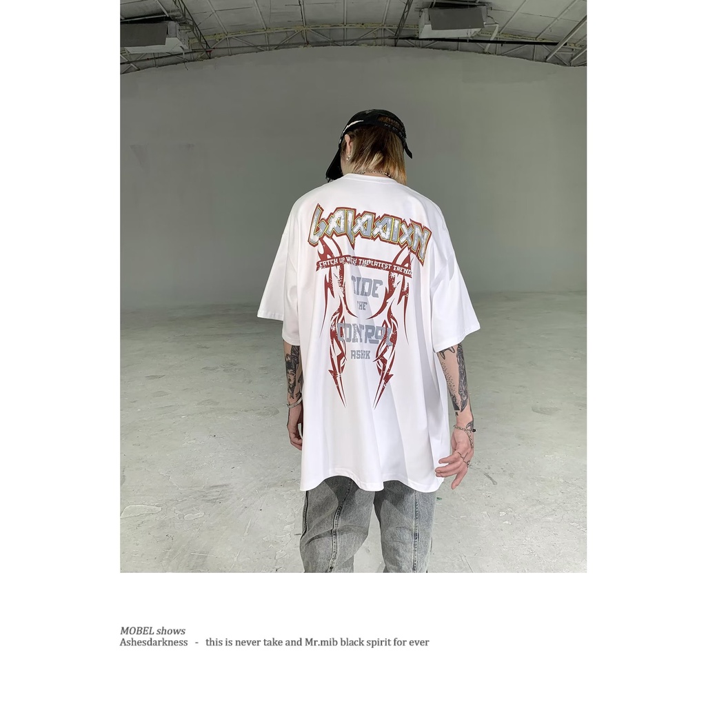 Áo Thun Tay Ngắn Cổ Tròn Dáng Rộng In Chữ Thời Trang Mùa Hè Dành Cho Cặp Đôi