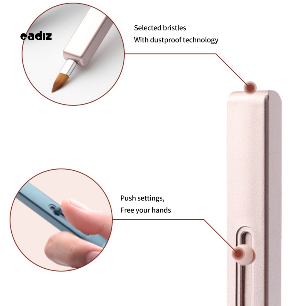 Cọ Trang Điểm Môi Lông Mềm Chống Bụi Thiết Kế Thu Gọn Được Tiện Dụng
