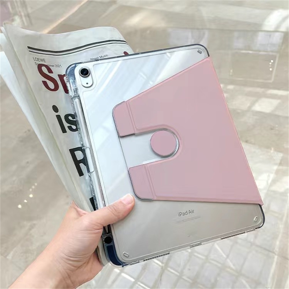 Ốp Máy Tính Bảng Cứng Kèm Ngăn Đựng Bút Chì Xoay 360 Độ Cho Ipad 7 8 9 10 Pro 11 10.5 A1701 A1709 Air 1 2 3 4 5