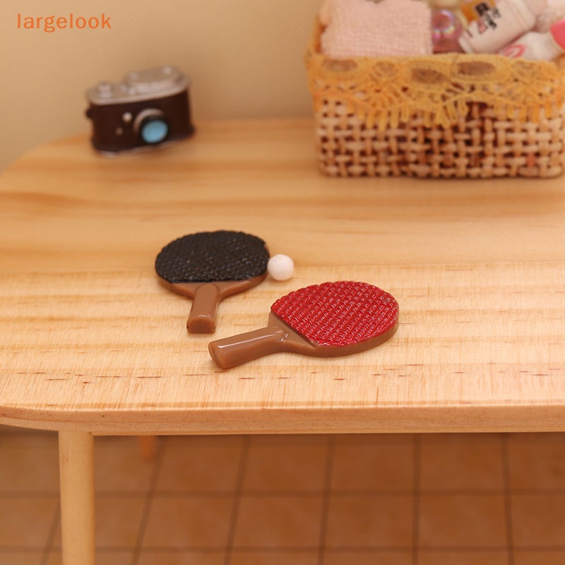 1 Bộ Mô Hình Vợt Bóng Bàn Mini Trang Trí Nhà Búp Bê DIY