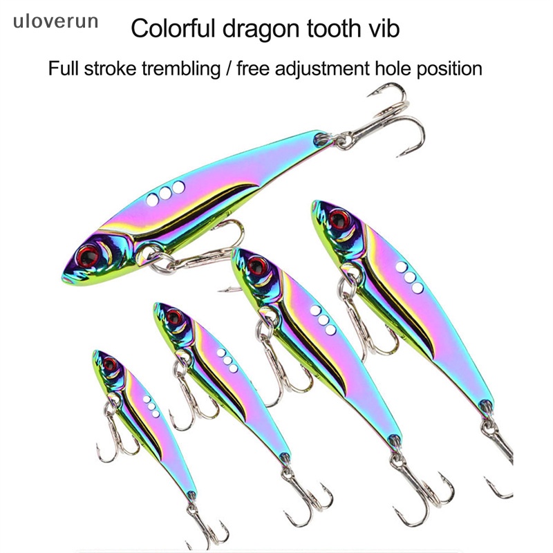 Uloverun 1 Mồi Câu Cá Rung Kim Loại Dài Nhiều Màu Sắc