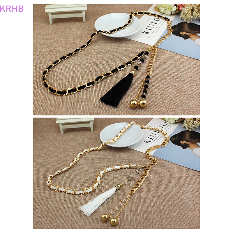 Dây Đeo Hông Đính Hạt Ngọc Trai Phong Cách Vintage Thời Trang Dành Cho Nữ Mới