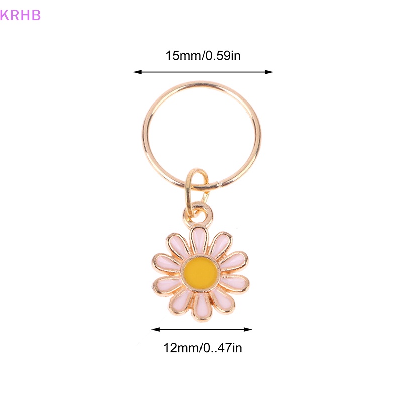 Bộ 5 Phụ Kiện Mặt Dây Chuyền Hình Hoa Cúc Bằng Hợp Kim Kẽm Nhiều Màu Mới