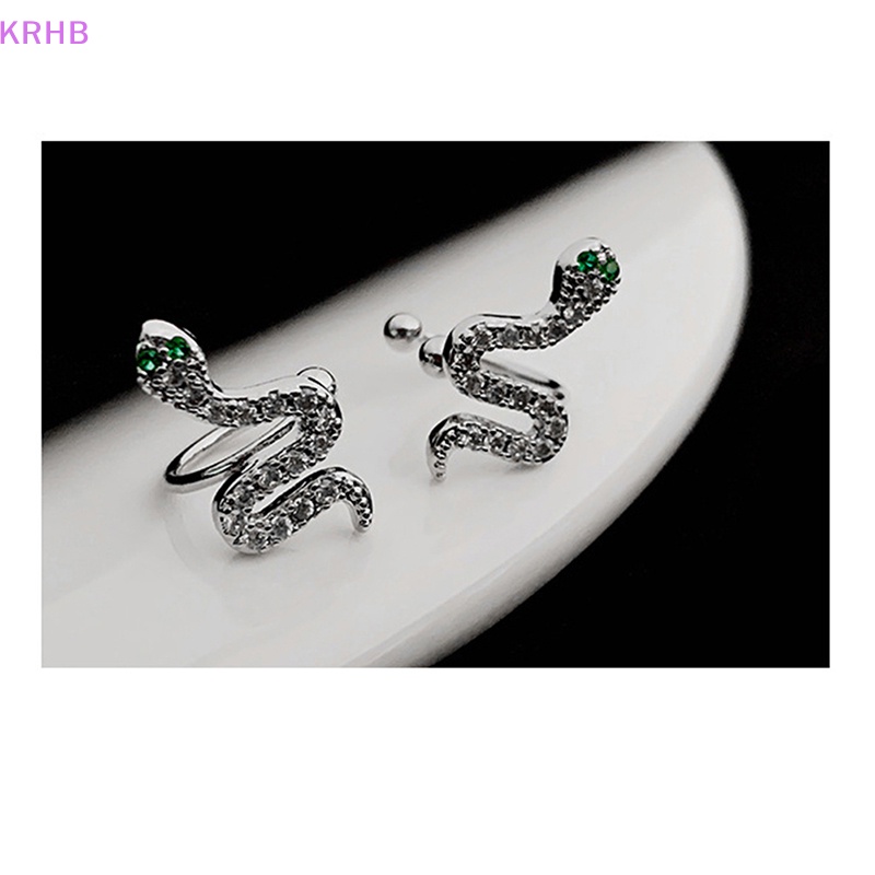 1 Đôi Khuyên Tai Dạng Kẹp Hình Rắn Không Cần Xỏ Lỗ Dành Cho Nam Và Nữ Mới