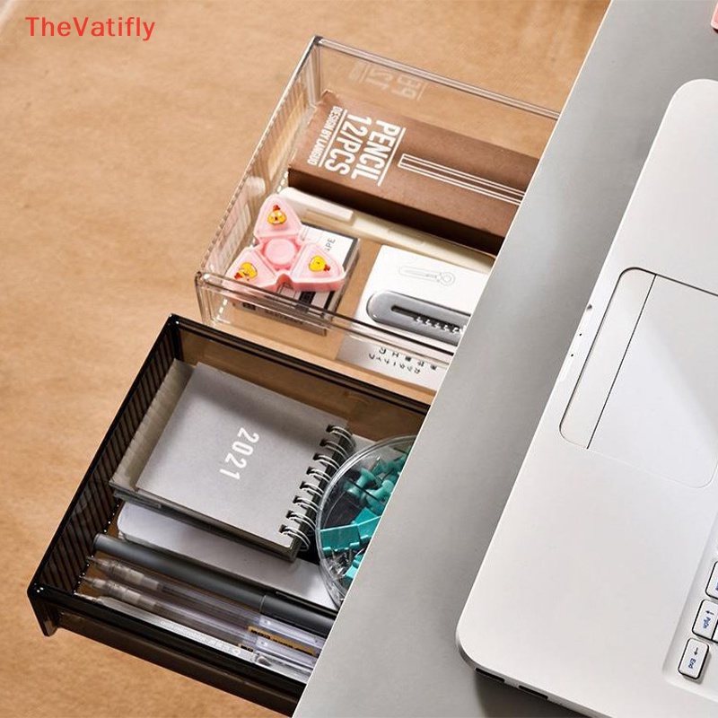 [Thevalifly] Ngăn Kéo Đựng Đồ Ẩn Dưới Bàn Có Thể Trượt Vào Ngăn Kéo