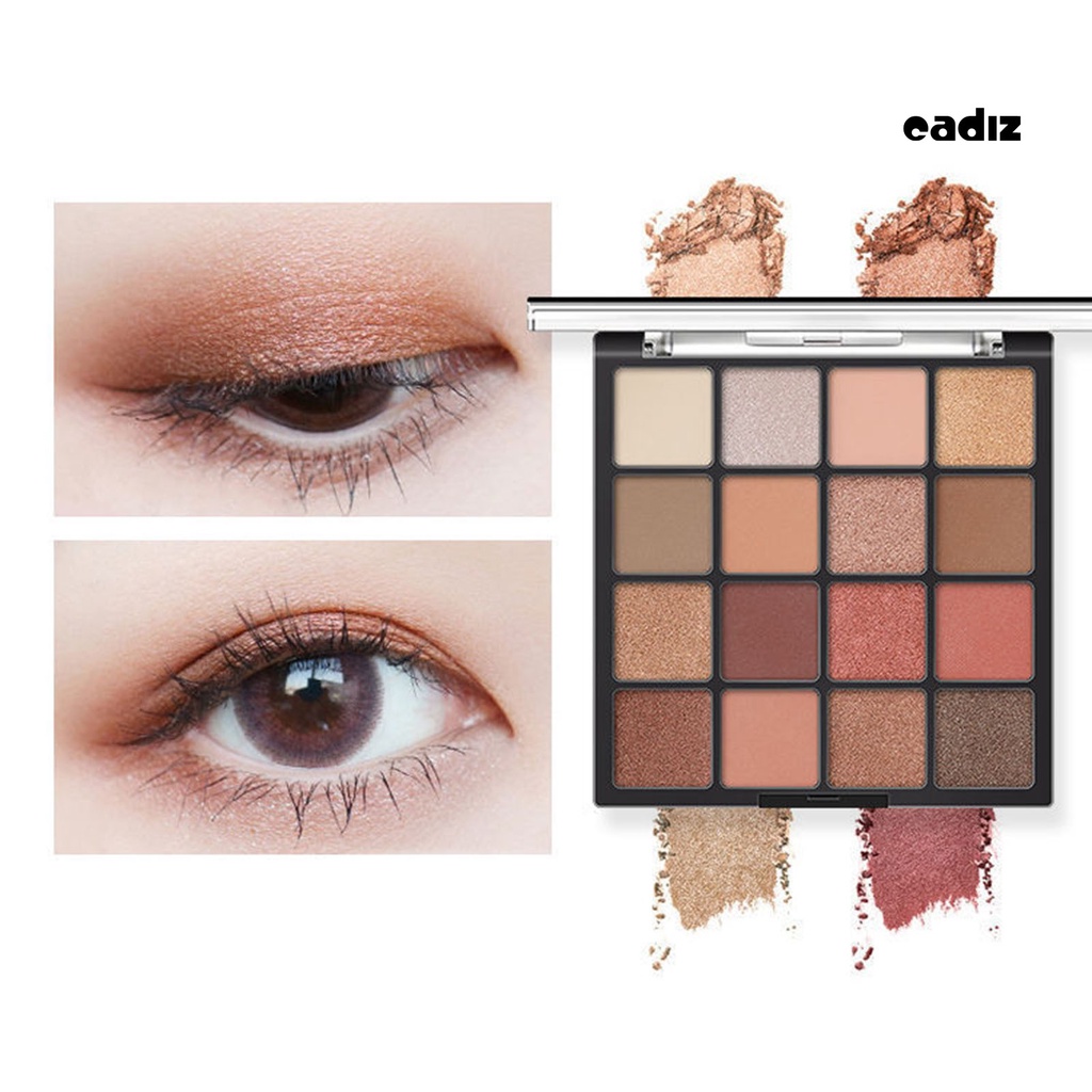 Bảng Phấn Mắt 16 Màu Sắc Tố Cao Lâu Trôi Trang Điểm Chuyên Nghiệp