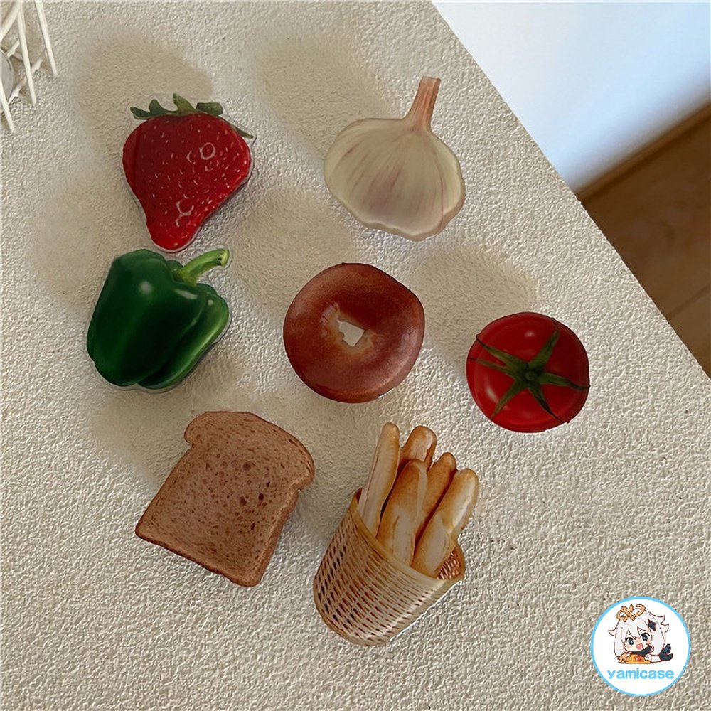 Giá Đỡ Điện Thoại Hình Bánh Mì / Dâu Tây / Rau Củ Nhân Tạo Thông Dụng