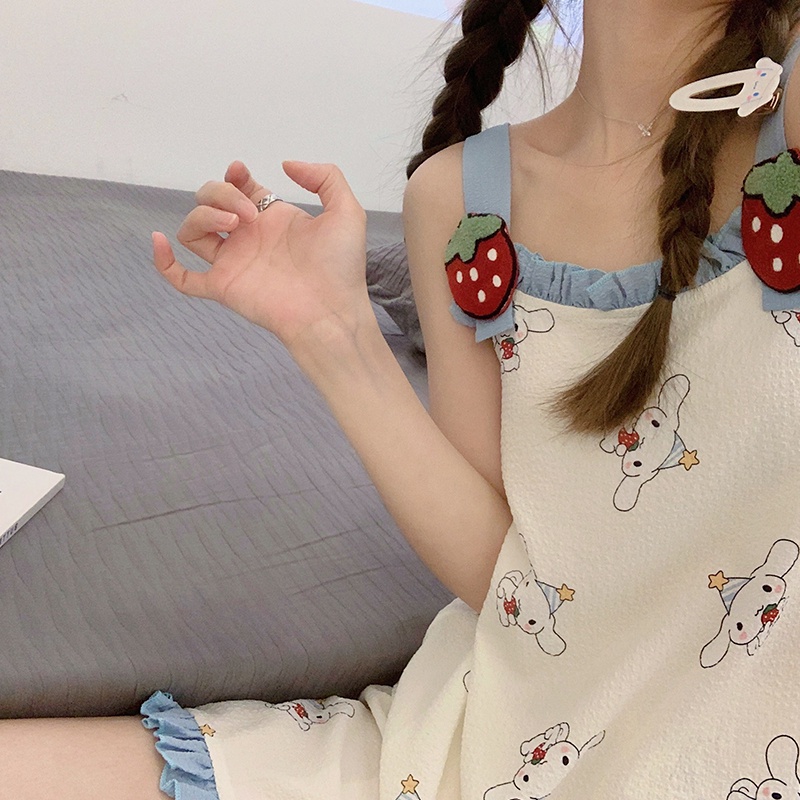 Ốp Điện Thoại Cotton Họa Tiết Hoạt Hình Dễ Thương Thời Trang Mùa Hè Cho Nữ