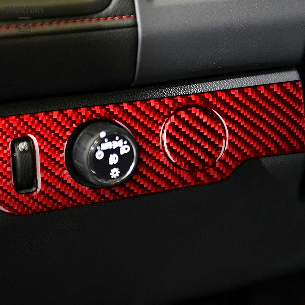 Bộ 2 Miếng Dán Trang Trí Nội Thất Xe Hơi Bằng Sợi Carbon Cho Colorado 2015