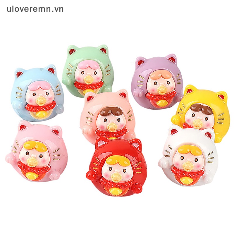 1 Đồ trang trí Chú Mèo May Mắn Hoạt Hình Trang Trí Tiểu Cảnh / Xe Hơi