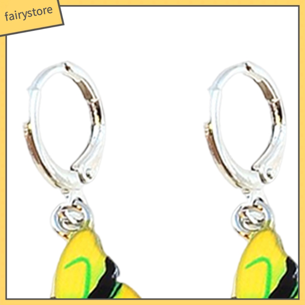 1 Đôi Bông Tai Hình Con Bướm Tinh Tế Chất Lượng Cao Dành Cho Nữ