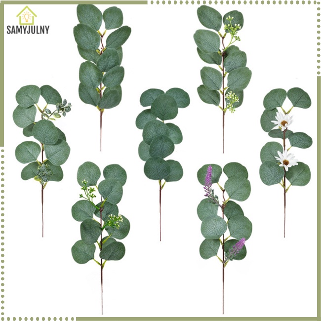 Nhánh Lá Bạch Đàn Nhân Tạo Trang Trí Nhà Cửa