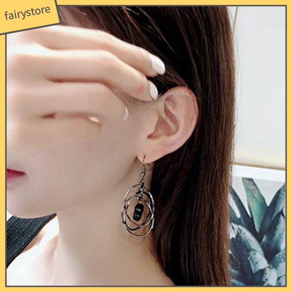 Bông Tai Móc Hình Tròn Rỗng Thanh Lịch Cho Nữ