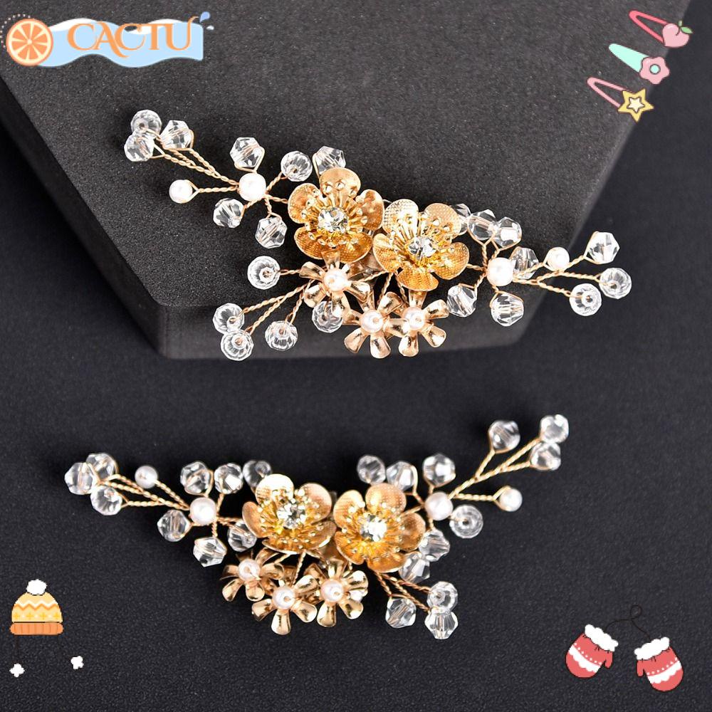 1 Cặp Phụ Kiện Trang Trí Giày Cưới Cho Bạn Gái|Ghim Cài Áo Hình Hoa Đính Đá Thời Trang