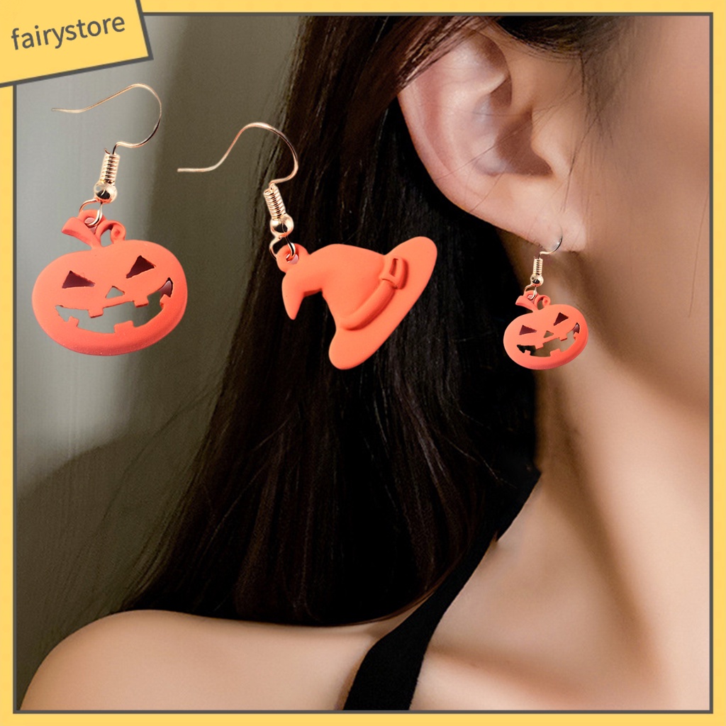 1 Cặp Bông Tai Hợp Kim Sáng Bóng Phong Cách Hoạt Hình Dễ Phối Đồ Hóa Trang Halloween Dating FRO]