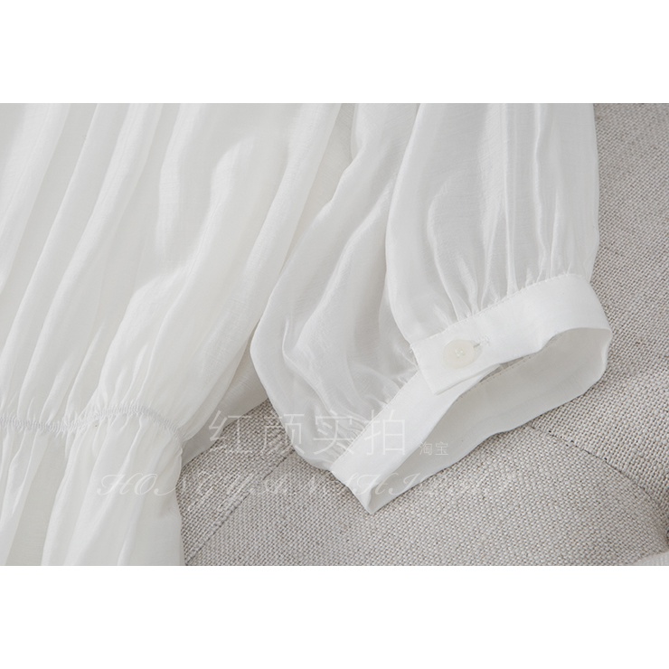 Đầm Trắng Phong Cách Pháp Thời Trang Mùa Hè Cao Cấp Cho Nữ