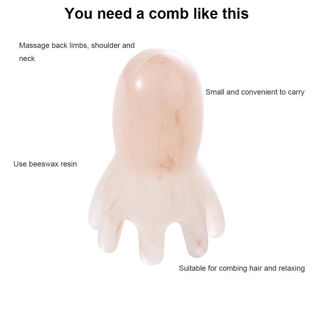 AROMA Lược Mát Xa Da Đầu Hình Bạch Tuộc