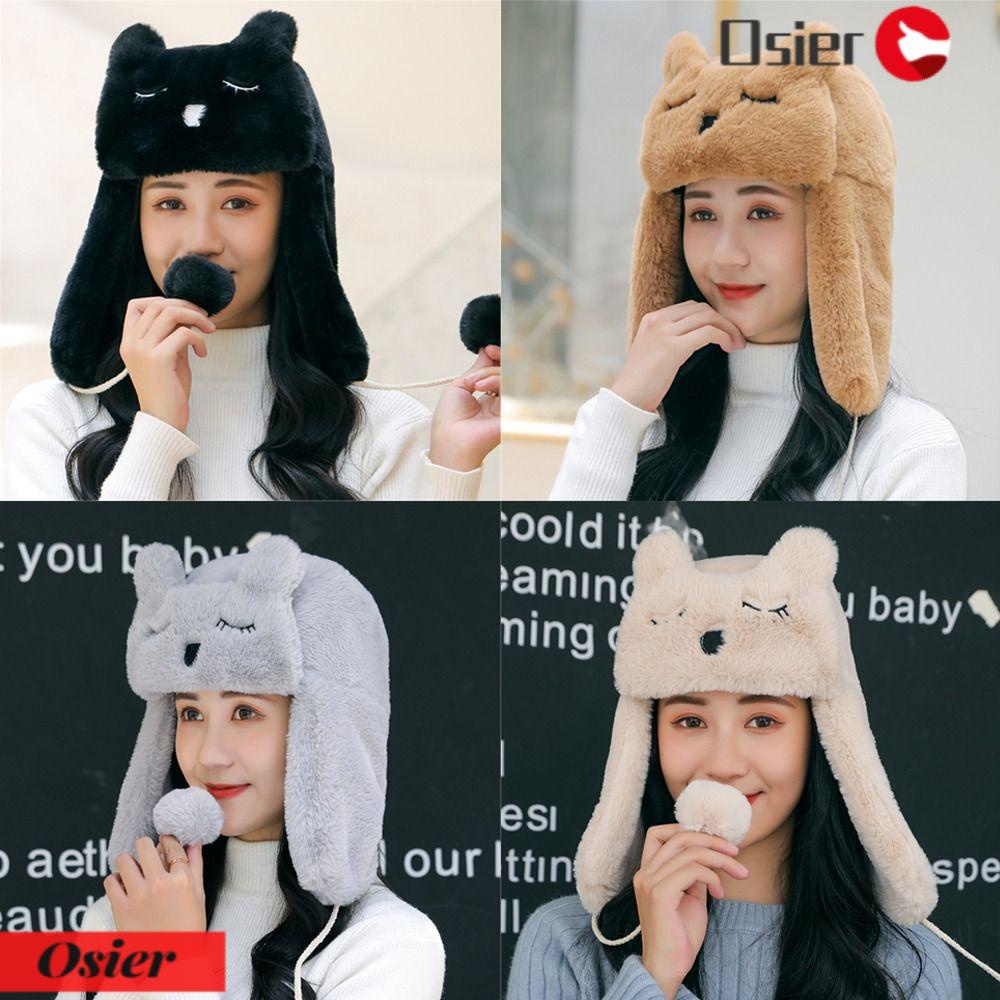 1 Mũ Bomber Giả Lông Thú Giữ Ấm Mùa Đông Phong Cách Nga