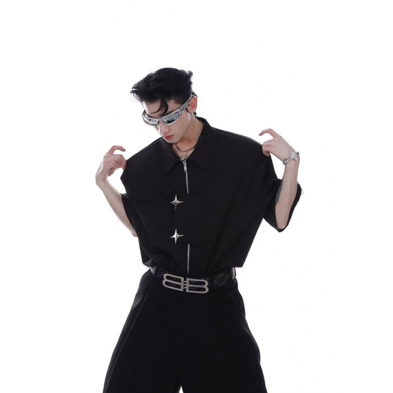 Áo Thun POLO Tay Ngắn Màu Trơn Thời Trang Mùa Hè Mới 2023 Cho Nam