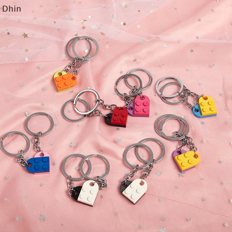 Set 2 Vòng cổ Tình Bạn Mặt Hình Viên Gạch / Trái Tim Dễ Thương