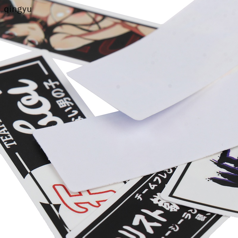 Bộ 50 Miếng Dán Trang Trí Xe Hơi / Ván Trượt / Laptop / Xe Đua JDM Kiểu Dáng Độc Đáo