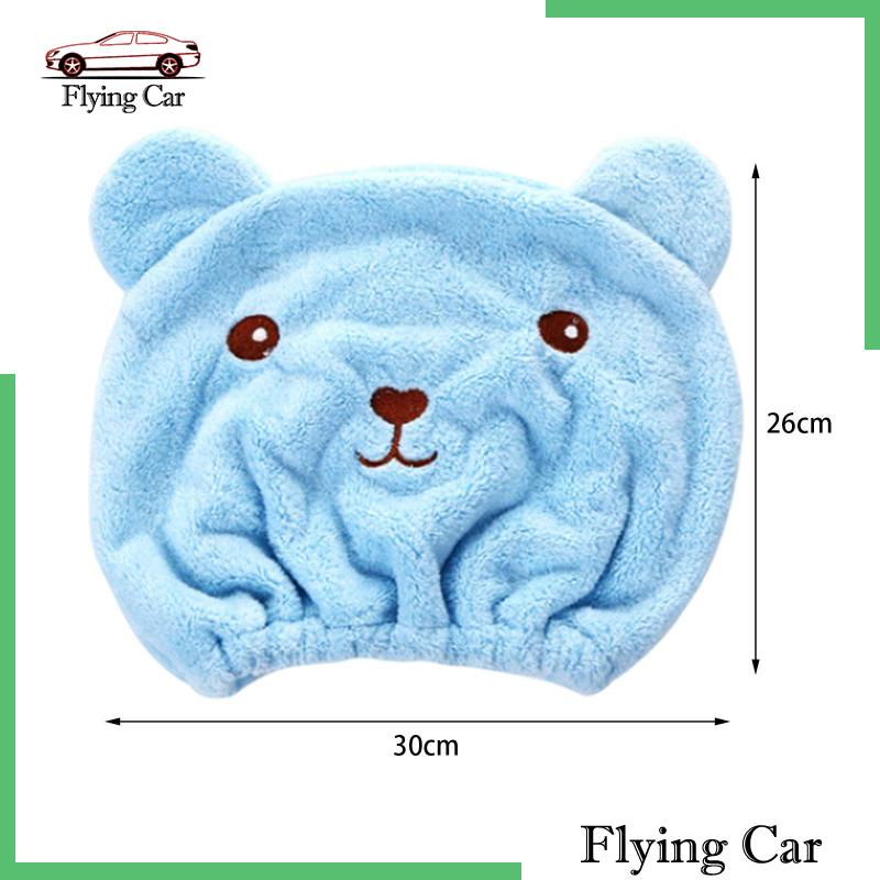 Mũ Tắm Trùm Đầu Làm Khô Tóc Dài Họa Tiết Hoạt Hình Lzdjfmy2