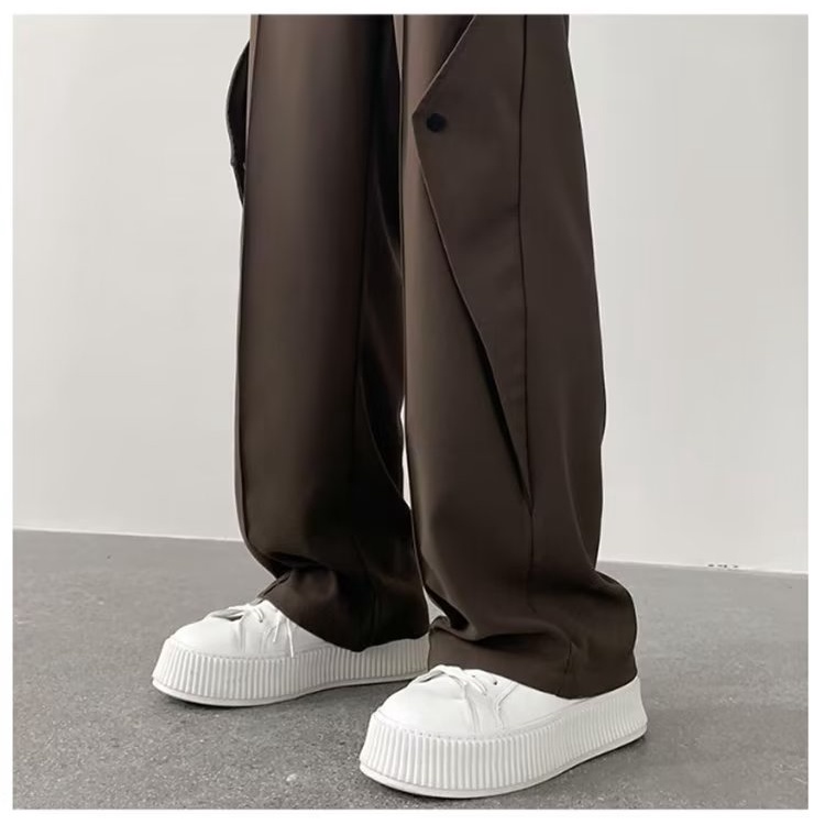 Quần Dài Vải Lụa Lạnh Mỏng Dáng Rộng Kiểu Đường Phố Thời Trang Mùa Hè Cho Nam