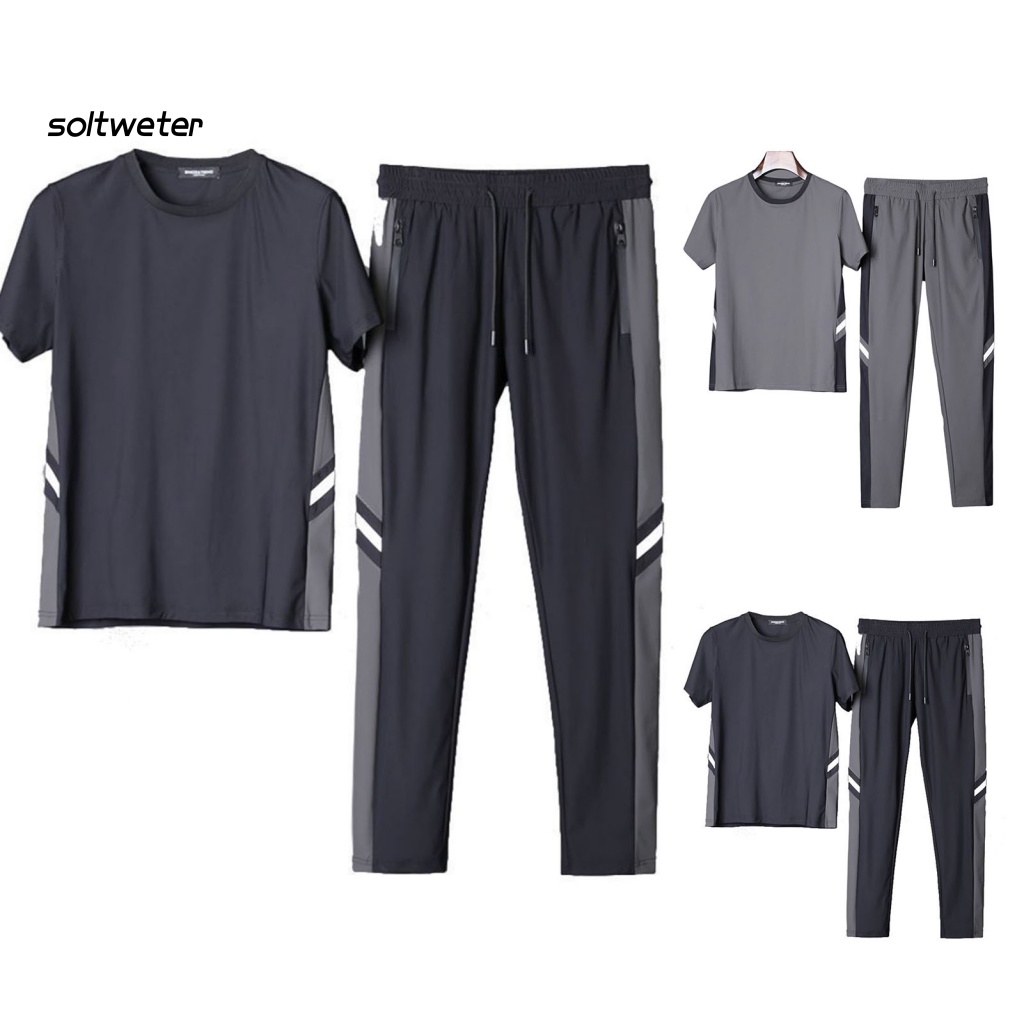 1 Bộ Đồ Thể Thao Dây Rút Mau Khô Nhiều Màu Sắc Thời Trang Mùa Hè Dành Cho Nam