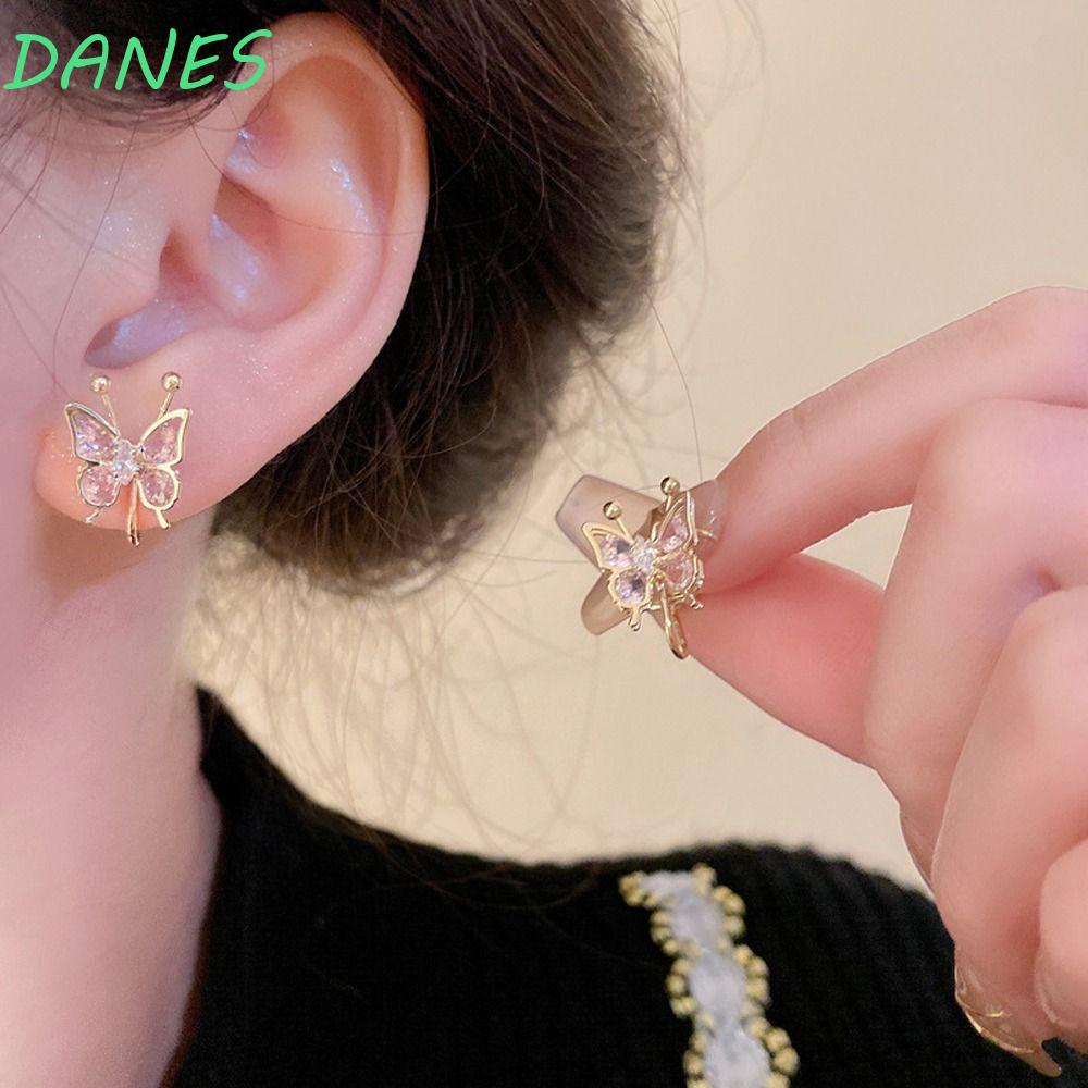 Khuyên Tai Hợp Kim Kiểu Dáng Đơn Giản Phong Cách Hàn Quốc Thời Trang