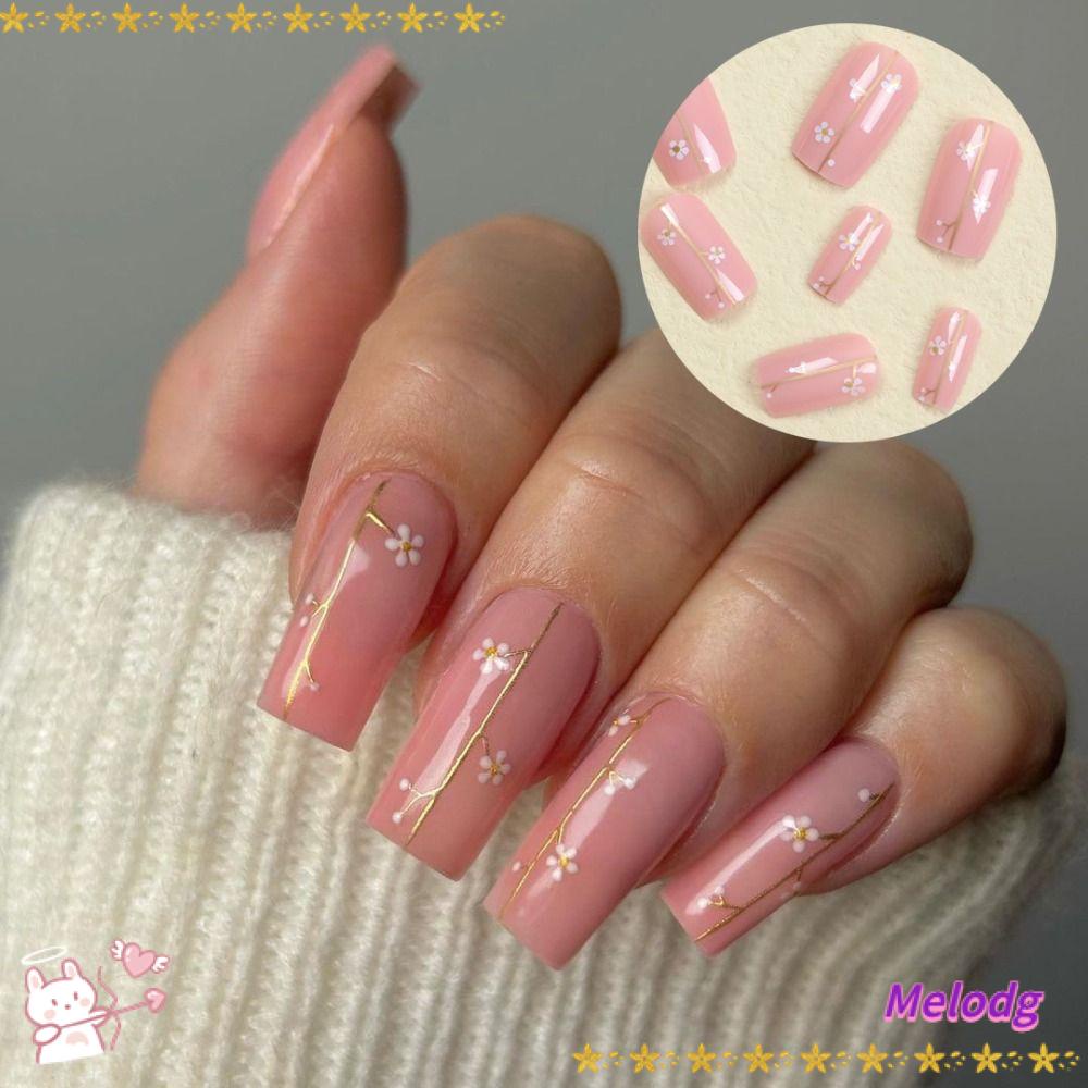 Móng Tay Giả DIY Che Phủ Toàn Diện Phong Cách Pháp