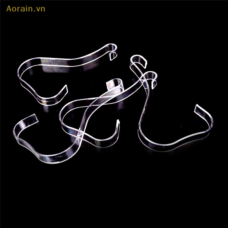 {Aorain} Set 4 Giá Đỡ Giày Sandal Bằng Nhựa Acrylic Trong Suốt Trưng Bày Cho Nữ
