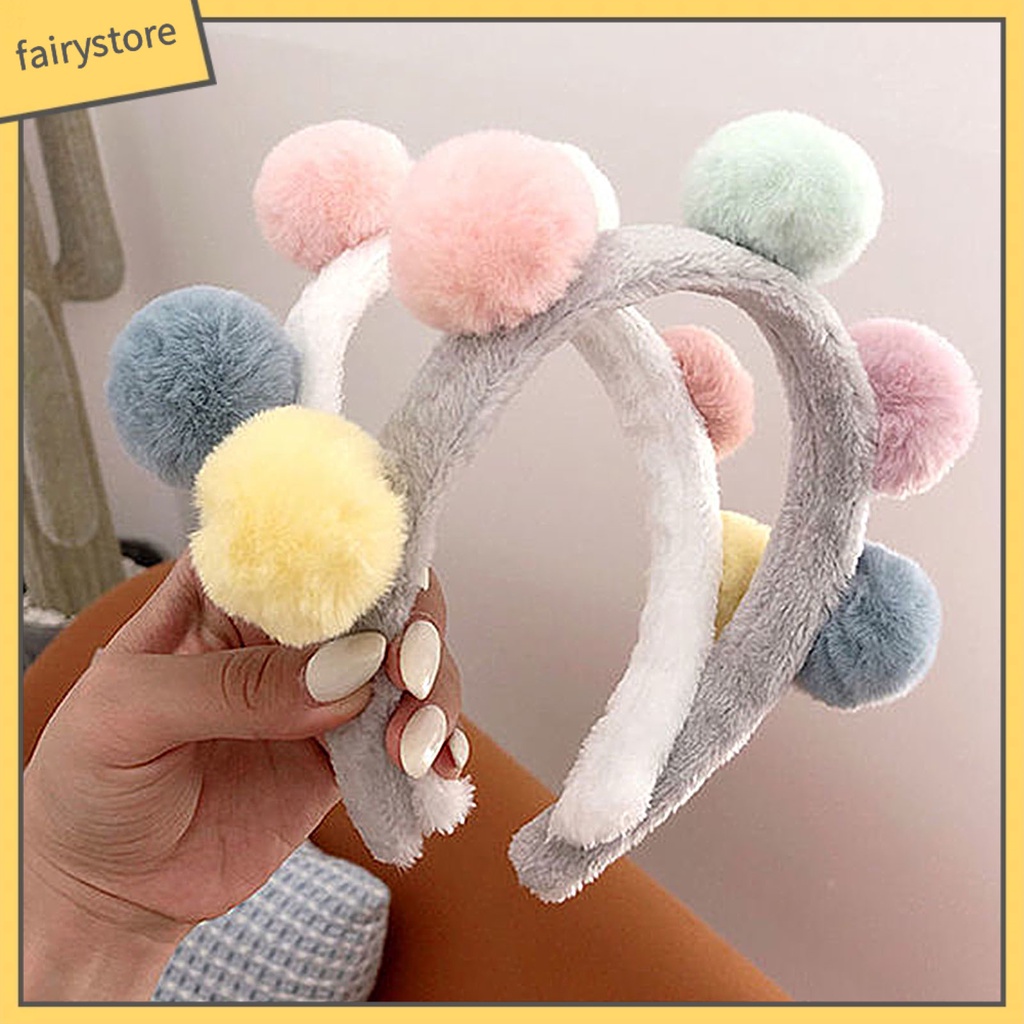 Băng Đô Nhung Lông Màu Sắc Kẹo Ngọt Thời Trang Thu Đông Dành Cho Nữ