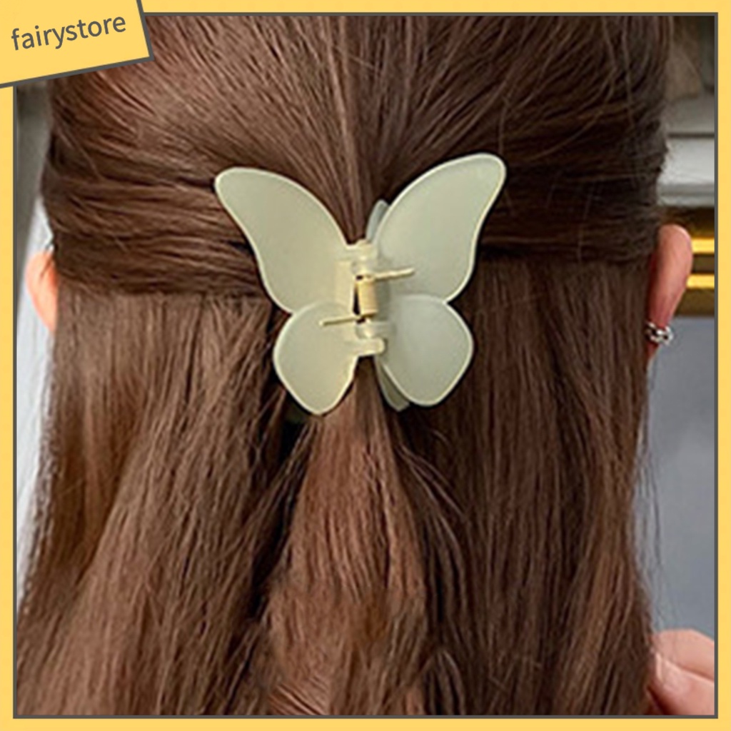 Kẹp Tóc Hình Bướm Bằng PC Chống Trượt Sáng Tạo Cho Nữ