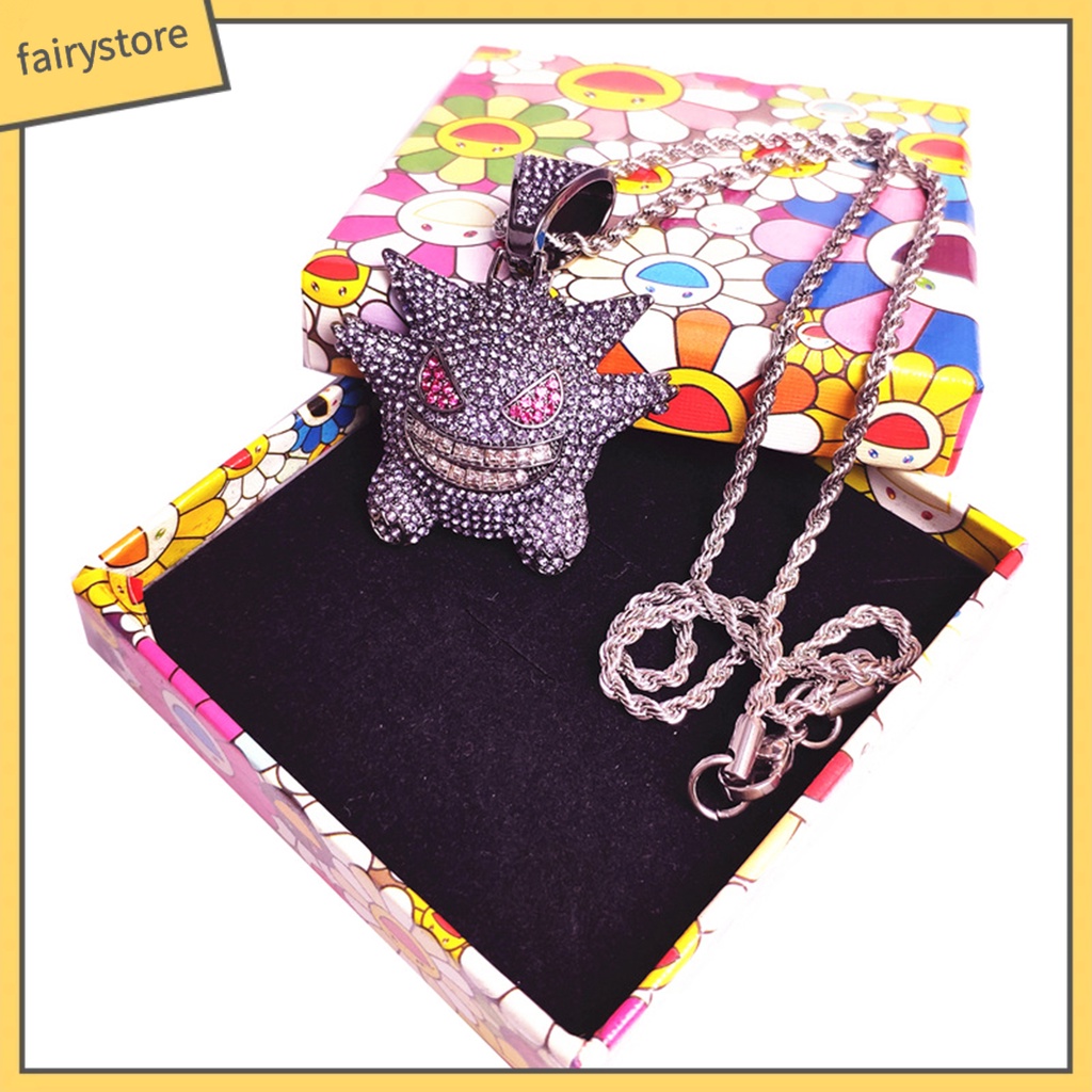 Vòng cổ Mặt Hình Ma Elf Hoạt Hình Đính Đá Cho Nữ