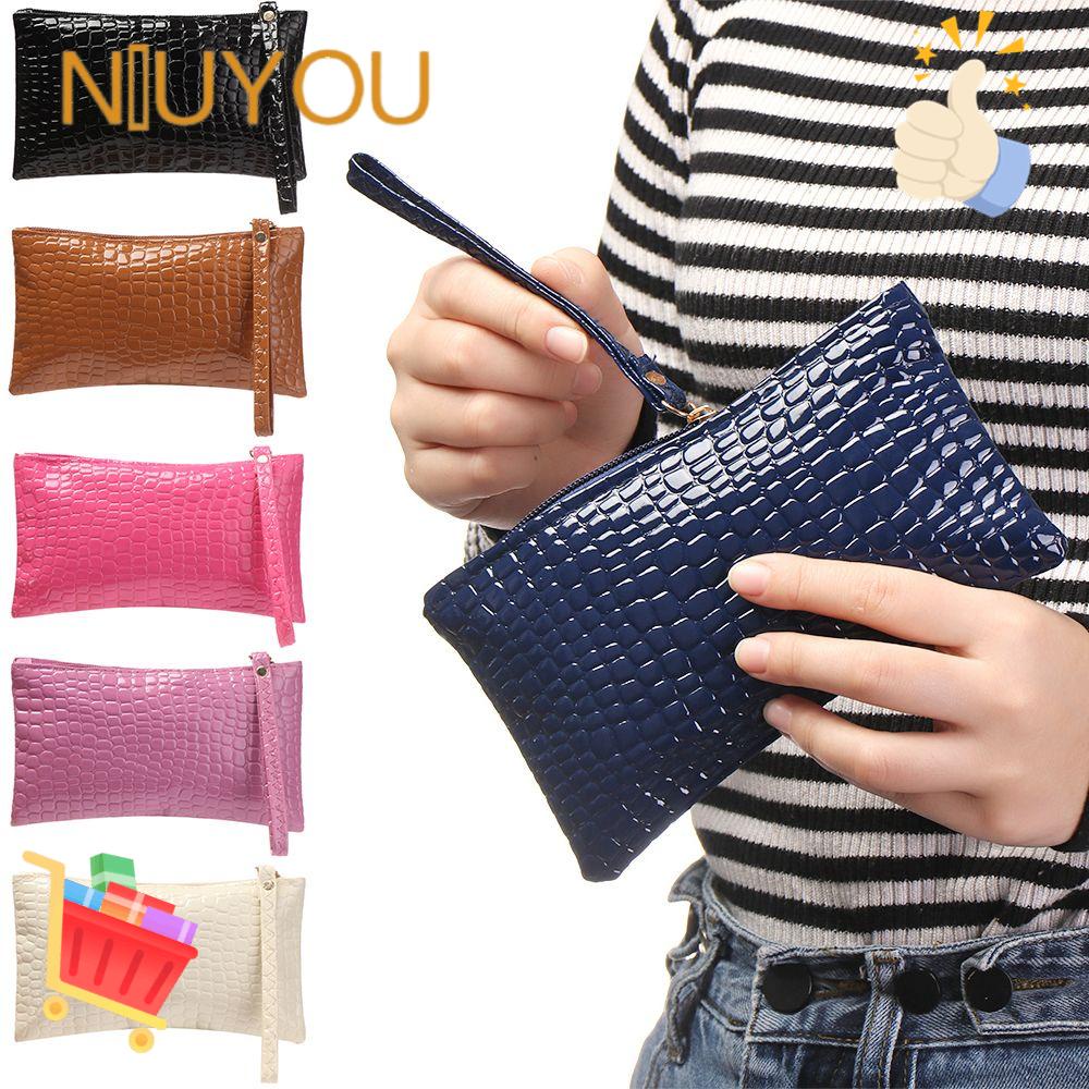 Ví Da PU Màu Trơn Dùng Đựng Điện Thoại Tiện Dụng