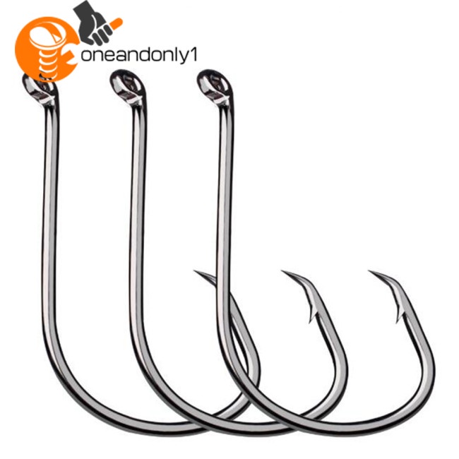 Set 100 Lưỡi Câu Cá Bằng Thép Carbon Có Lỗ Xỏ Dây Tiện Dụng