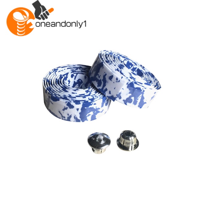 Dây Quấn Tay Lái Xe Đạp Bằng Xốp Mềm Chống Trượt Chống Mồ Hôi Kèm 2 Nút Cắm