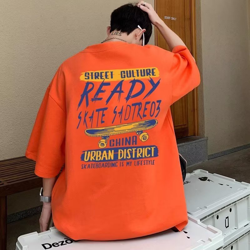 Áo phông nam big size có size lớn M-8xl Áo thun unisex nam nữ form rộng tay lỡ phông In Hình Hoạt Hình Phong Cách Mỹ Thời